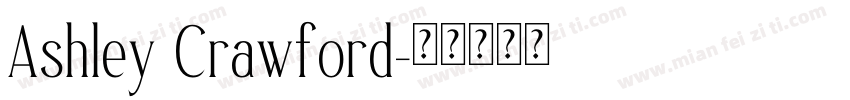 Ashley Crawford字体转换